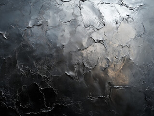 Distressed and Dirty Industrial Metal Surface Texture - Polished Chrome Shiny Metal Surface Close-up