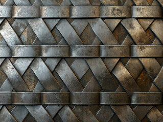 Distressed and Dirty Industrial Metal Surface Texture - Polished Chrome Shiny Metal Surface Close-up