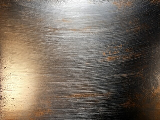 Distressed and Dirty Industrial Metal Surface Texture - Polished Chrome Shiny Metal Surface Close-up