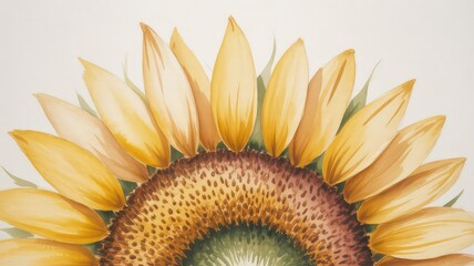 Fototapeta premium Sunflower Beauty: A Captivating Floral Artwork