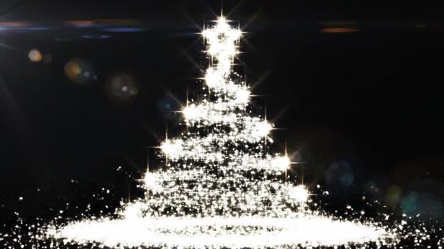 Sparks light up the night sky during a magical celebration in a quiet park