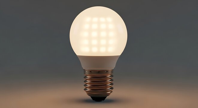 Bright led candle bulb with e14 base illuminating a warm light