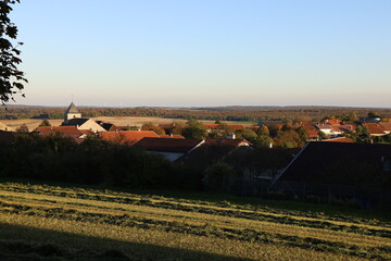 Vue d'ensemble du village, village de Colombey les Deux Eglises, d&eacute;partement de la Haute Marne, France
