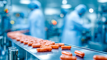 Pharma- und Laboraufnahmen mit Tabletten, Kapseln und Produktionslinien. Perfekt für Themen rund um Medizin, Forschung, Gesundheit und moderne Arzneimittelherstellung.