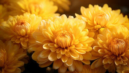 Yellow Chrysanthemum Flowers
