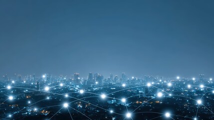 Connected City Network, Data Flow, Smart Technology