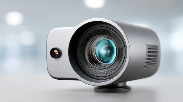 Sleek Webcam Image: High-Quality Video Conferencing Camera