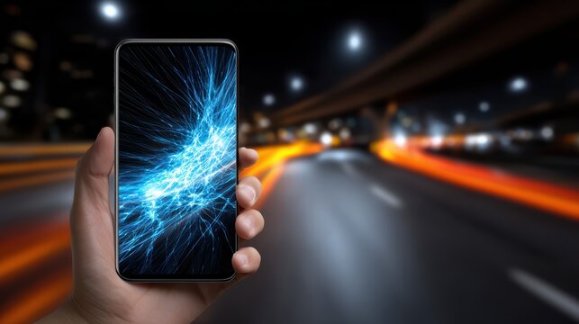 Smartphone Power Network, Mobile Tech, Data Speed