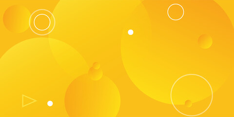 yellow waves background. circle shapes composition. dynamic shapes composition and elements. modern design in eps10 .