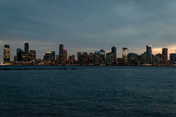 Obraz premium New York skyline at sunset