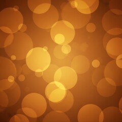 Abstract Warm Bokeh Circles Background