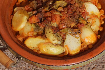 Moroccan Tajine Close-up, Delicious Food