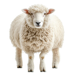 sheep isolated on a white background, cutout