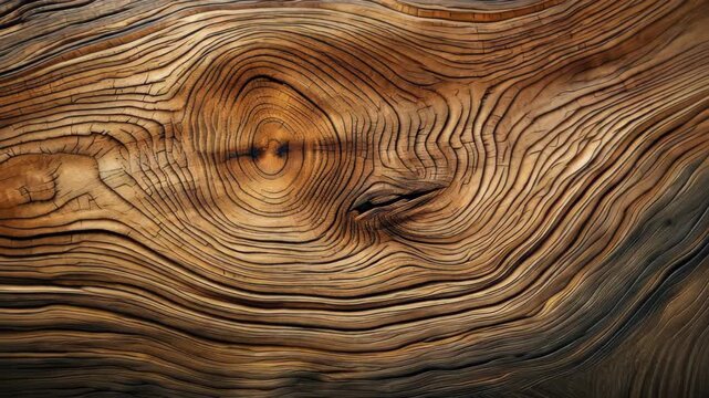 Textured Timber: Detailed close-up captures the intricate patterns and textures of aged wood, revealing nature's artistry in the heartwood.