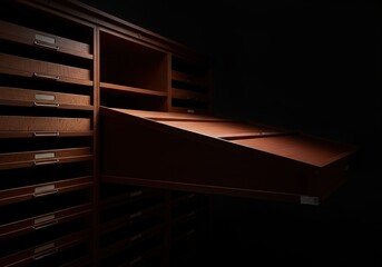 Elegant and exclusive storage solution, showcasing pristine organization with high-quality, modern design and meticulous attention to detail ,private ,high quality ,luxury