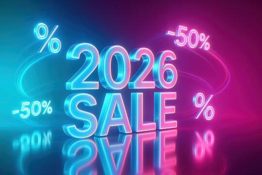 Metallic 3D silver text "2026 NEW DEALS" on a bright, minimalist white background with subtle curves, fresh offers, new beginning, corporate promotion, elegant announcement concept - Powered by Adobe