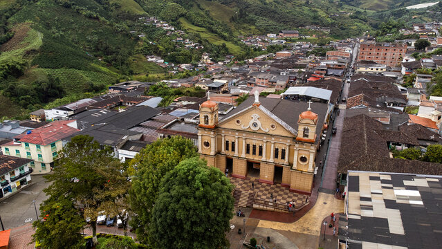 Pacora, Caldas - Colombia. October 5, 2025. San Jose de Pacora Parish, Catholic Church