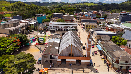 Vegachi, Antioquia, Colombia. September 21, 2025. Catholic parish located in the central part of the municipality.