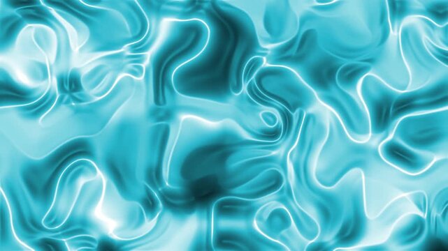 Abstract fluid art in turquoise tones with shimmering highlights.