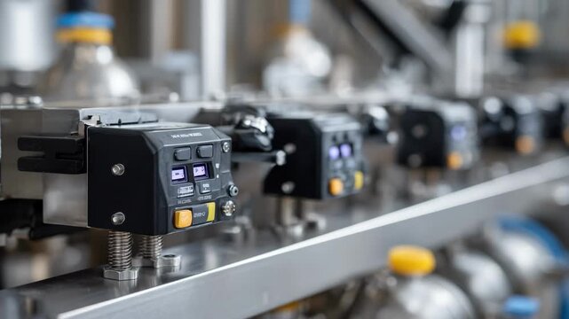 Medium angle of hightech sensors integrated into resin blending equipment facilitating automated adjustments through intelligent monitoring systems.