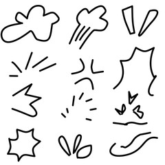 Abstract Sketchy Arrows and Design Icons