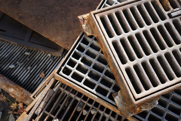 交換された鉄の排水溝