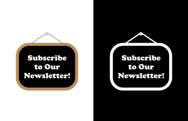 Subscribe Newsletter Stock Illustrations