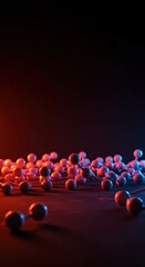 Interconnected elements forming a cohesive network, demonstrating the principle that nothing exists independently or in a vacuum ,coexistence ,dynamic ,matrix