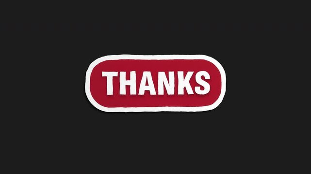 Thanks Wiggle Sticker, Doodle Style