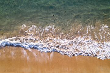 Aerial view of island as background