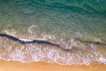 Aerial view of island as background