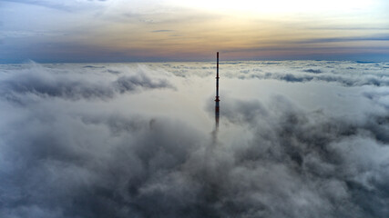 Inselsberg im Nebel. 