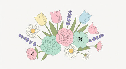 Botanical Flower Icons