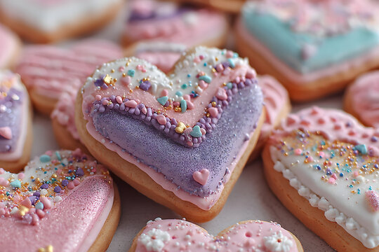 Valentine day cookies - Powered by Adobe