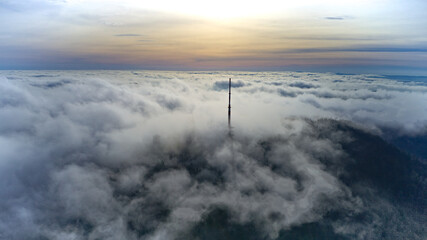 Inselsberg im Nebel. 