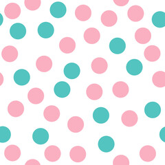 Seamless Colorful Polka Dots Pattern
