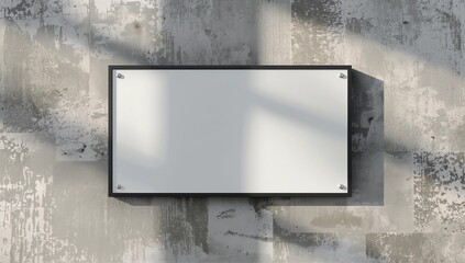 Custom Sign Blank White Mock-Up - Personalize your message with this versatile template