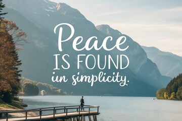 A Person Standing on a Dock Overlooking a Serene Lake