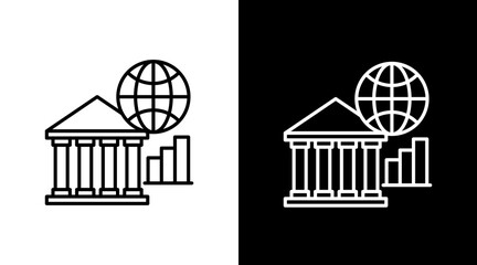 Smart Treasury  White Icon Set Design