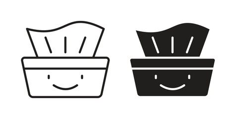 baby wipe icon. Vector linear icons. simple flat icons