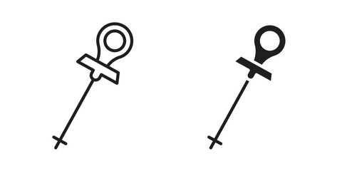 Car dipstick icon. Vector linear icons. simple flat icons