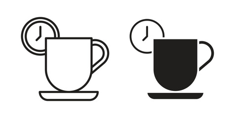 Break icon. Vector linear icons. simple flat icons