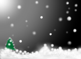 Nght winter landscape winter wonderland night background