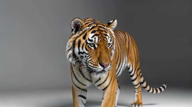 Tiger close-up footage