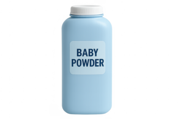 Baby powder bottle with transparent background
