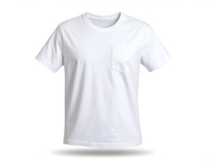 Plain White T-Shirt with Pocket