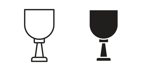 Goblet icon. Vector linear icons. simple flat icons