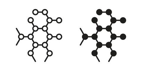 Graphene icon. Vector linear icons. simple flat icons