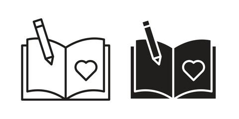 Guests book icon. Vector linear icons. simple flat icons