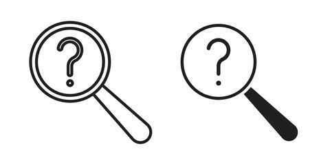 Investigation icon. Vector linear icons. simple flat icons